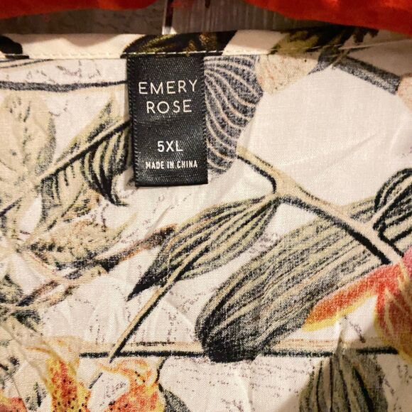 Emery Rose long sleeve fall floral top plus size 5XL - Picture 8 of 8